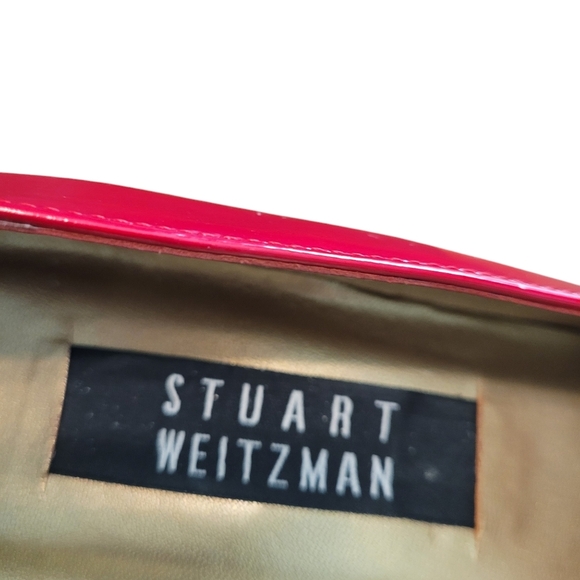 Stuart Weitzman red patent leather kitten heels - 8N.        J75 - Picture 3 of 9